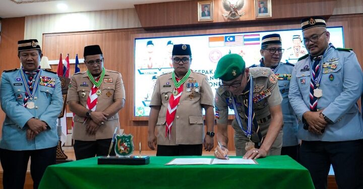 Kwarcab Gerakan Pramuka Medan Kerja Sama dengan Pengakap Malaysia dan Scout Thailand