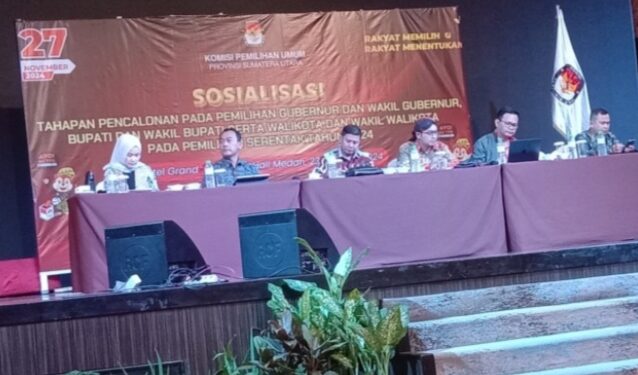 KPU Sumut Gandeng Media Sosialisasikan Tahapan Pencalonan Gubsu dan Wagubsu