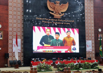 Pj Gubernur Sumut Agus Fatoni Hadiri Sidang Paripurna Dengarkan Pidato Kenegaraan dari Presiden Joko Widodo