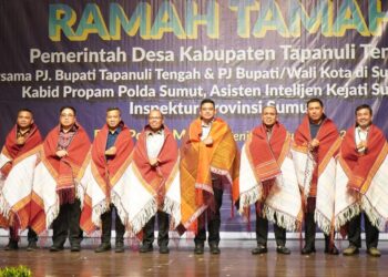 Pj Bupati Langkat Faisal Hasrimy Ungkap Keberhasilan Program “Bubur Pedas” saat Ramah Tamah dengan Pemdes se-Pemkab Tapteng