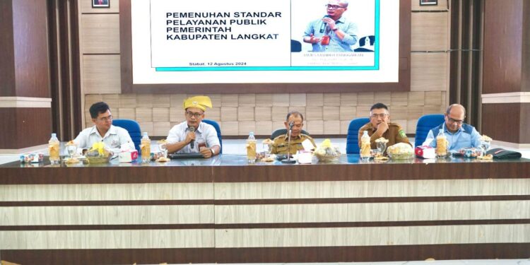 Pj. Bupati Langkat Dorong Peningkatan Kapasitas Pelayanan Publik, Penilaian Kepatuhan Standar akan Libatkan Desa