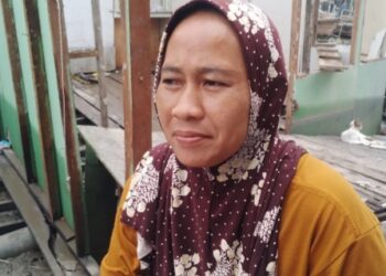 Rumah Warga di Belawan Roboh dan Tenggelam Diterjang Angin Kencang