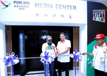 Media Center Utama PON XXI Sumut Diresmikan, Kadis Kominfo Ilyas Sitorus: Sediakan Beragam Fasilitas untuk Wartawan