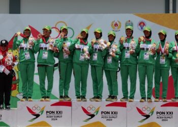 Drumband Putri Sumut Sumbang Satu Emas dari Nomor 400 Meter LBJP