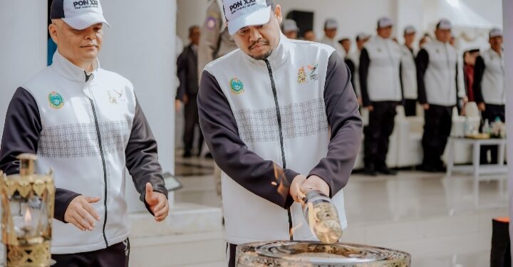 Terima Api PON XXI, Bobby Ajak Warga dan Jajaran Pemko Jadi Tuan Rumah yang Baik