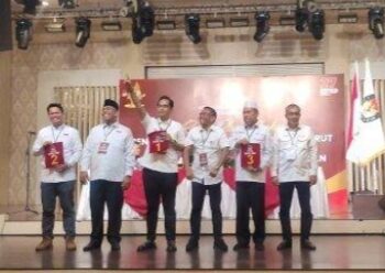 KPU Medan Tetapkan Nomor Urut 3 Paslon