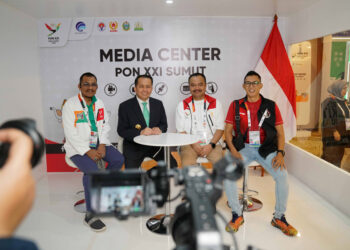 Pj Gubernur Sumut Fatoni Kunjungi Media Center PON XXI