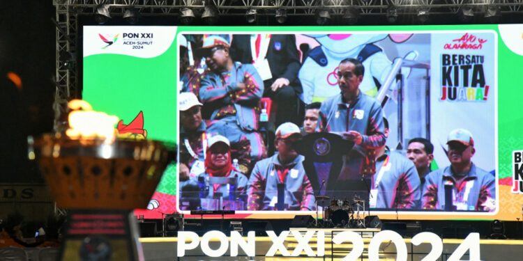 Ribuan Masyarakat Saksikan Momen Bersejarah Pembukaan PON XXI di Sumut