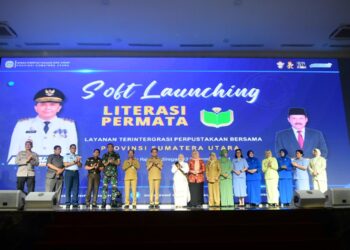 Pj Gubernur Sumut Agus Fatoni Luncurkan Aplikasi ‘Literasi Permata’ Guna Permudah Masyarakat Pinjam Buku dari Perpustakaan