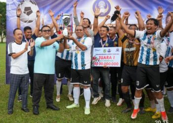 Turnamen Sepak Bola Korpri Tahun 2024 Berakhir, Langkat Boyong Piala Bobby Nasution
