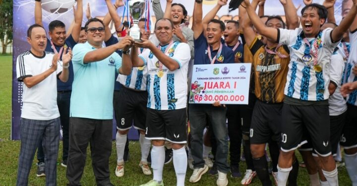 Turnamen Sepak Bola Korpri Tahun 2024 Berakhir, Langkat Boyong Piala Bobby Nasution