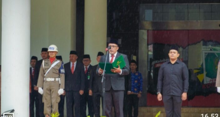 Plt Wali Kota Pimpin Upacara Peringatan Hari Kesaktian Pancasila di Balai Kota Medan