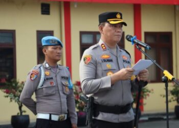 Polres Pelabuhan Belawan Gelar Apel Pasukan Ops Zebra Toba 2024