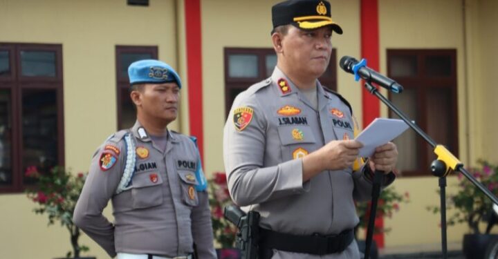 Polres Pelabuhan Belawan Gelar Apel Pasukan Ops Zebra Toba 2024