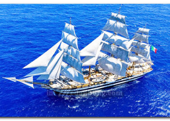 Kapal Latih Italia Singgah di Pelabuhan Belawan, Bisa Dikunjungi Masyarakat