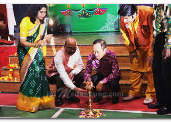 Sekdaprov Sumut Hadiri Perayaan Deepawali Konjen India di Medan