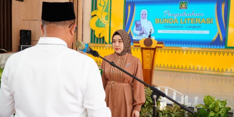 Pj. Bupati Langkat Lantik Bunda Literasi: Gerakan Menumbuhkan Minat Baca Anak Langkat Dimulai