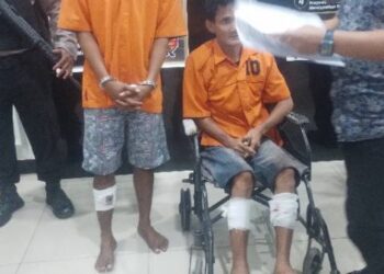 Petugas Polres Pelabuhan Belawan Tembak Kaki Perampok