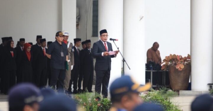 Pimpin Upacara Hari Pahlawan, Aulia Rachman: Semangat Pejuang Dapat Digelorakan Dengan Menekan Angka Kemiskinan dan Kebodohan