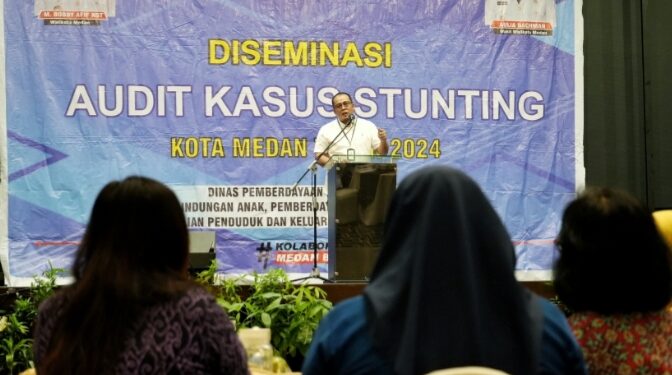 Diseminasi Audit Kasus Stunting, Plt Wali Kota Medan Ingin Langkah Konkret Atasi Stunting di Kota Medan