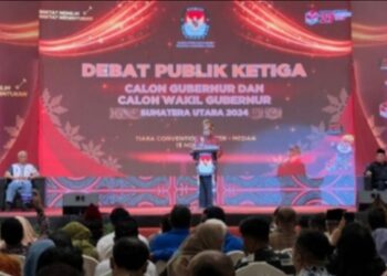 Debat Ketiga Pilgubsu Dijaga 1.451 Polisi,  Paslon Bobby dan Edy Adu Gagasan