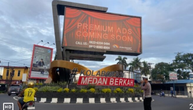 Tugu Taman Kota Jadikan Wajah Medan Lebih Estetik