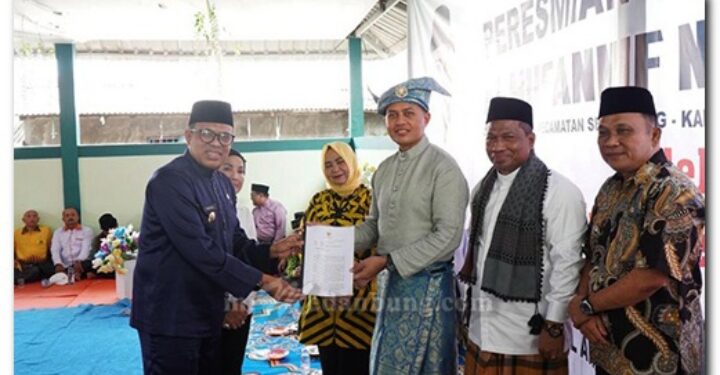 Pj Bupati Langkat Resmikan Masjid ke-49 Yayasan Haji Anif di Desa Jaring Halus