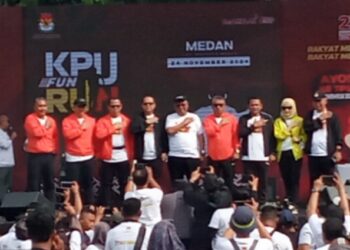 Sosialisasi Pilkada Serentak 2024, KPU Sumut Gelar Kegiatan FUN RUN