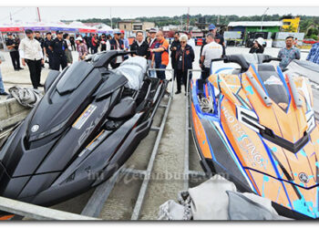 Pj Gubernur Sumut Tinjau Kesiapan Event Aquabike 2024 di Samosir