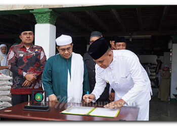 Haul ke-101 Tuan Guru Babussalam, Pj Bupati Langkat Serahkan Bantuan untuk Jamaah