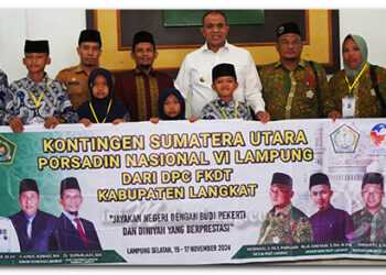 Pj Bupati Langkat Lepas Kontingen PORSADIN VI, Siap Harumkan Nama Sumut di Tingkat Nasional