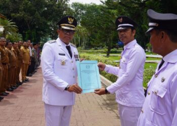 Pj. Bupati Langkat Kukuhkan 72 Kades, Dorong Sinergi dalam Membangun Desa yang Mandiri dan Berdaya