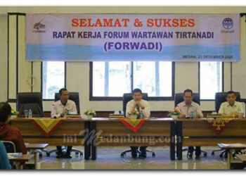 Ewin Putra Buka Raker Forwadi: Siap Berkolaborasi dengan Wartawan Menjadikan Perumda Tirtanadi Terbaik