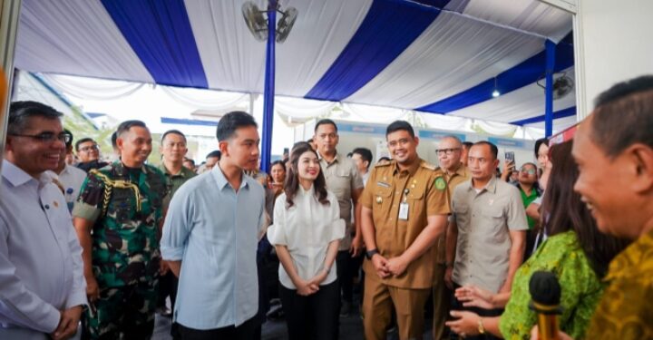 Bobby Nasution Dampingi Wapres Gibran Kunjungi Job Fair 2024 di BBPVP Medan