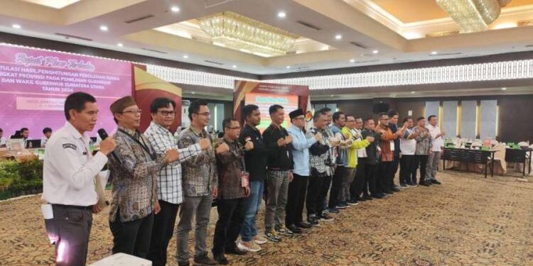 Hasil Rapat Pleno KPU Sumut: Bobby-Surya 3.645.611 Suara, Edy-Hasan 2.009.311 Suara