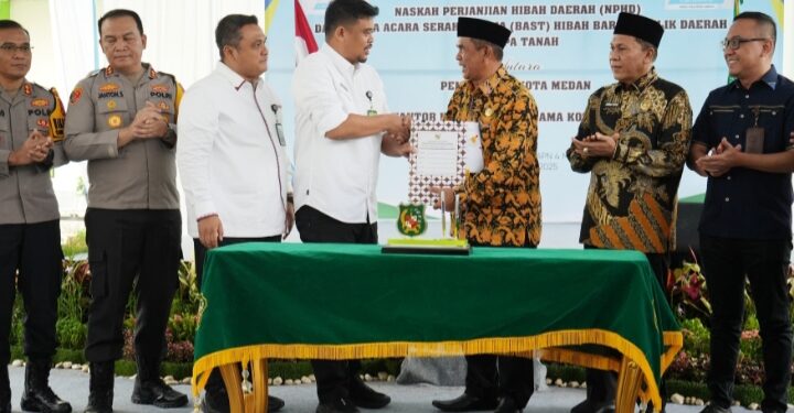 Wali Kota Serahkan Hibah Tanah Ke Kemenag Medan, Bobby: Alhamdulillah Janji Saya Sudah Terlaksana