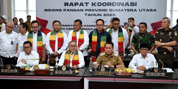 Rakor Bidang Pangan Provinsi Sumut, Fatoni Optimis Optimalisasi Pertanian Terwujud Lewat Kolaborasi Pusat dan Daerah
