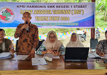 KPRI Harmonis SMK Negeri 1 Stabat Gelar RAT Tahun 2024