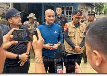 Pejabat Bersama Wali Kota Tebing Tinggi Terpilih Tinjau Lokasi Banjir