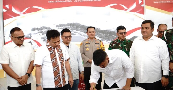 Sehari Sebelum Dilantik Jadi Gubsu, Bobby Nasution Resmikan Revitalisasi Lapangan Merdeka