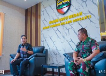 Rico Waas Perkuat Sinergitas dengan Dandim 0201/Medan