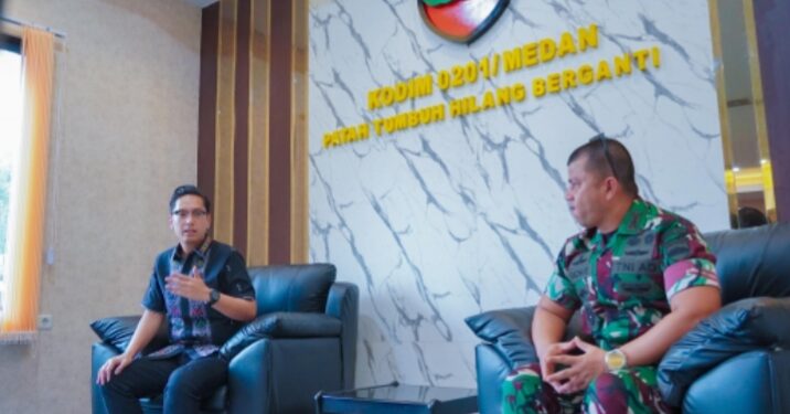 Rico Waas Perkuat Sinergitas dengan Dandim 0201/Medan