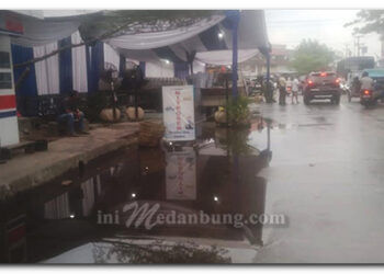 Pentas Malam Takbiran Sambut Idul Fithri 1446 H di Belawan Direndam “Rob”