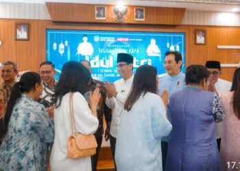 Rico Waas Gelar Open House Idulfitri, Warga Medan Antusias Hadir