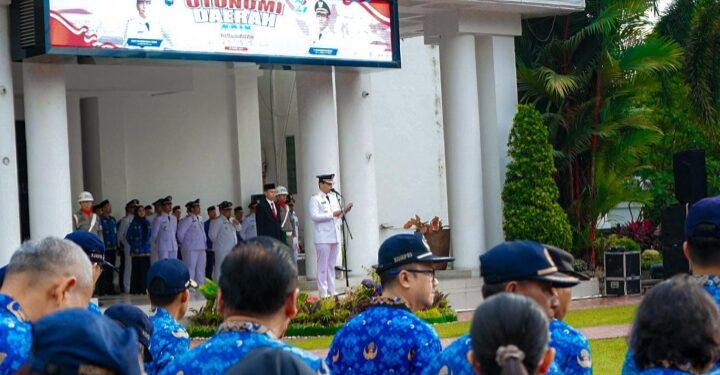 Pimpin Upacara Hari Otonomi Daerah XXIX, Rico: Sinergi Pusat dan Daerah untuk Capai Cita-cita Bangsa