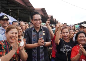 Sudah Berlangsung 2 Tahun, Rico Waas Tinjau Tanah Amblas di Pasar Induk Lau Cih