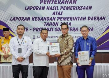 BPK Sampaikan LHP LKPD 2024, Lima Kali Berturut-turut Pemko Medan Dapat Opini WTP