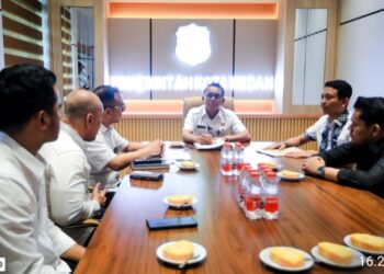 Pemko Medan Akan Pelajari Tawaran Kerjasama Rencana Pengelolaan Taman Lili Suheri