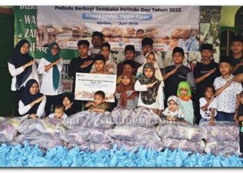 Pelindo Regional 1 Menyalurkan 500 Paket Sembako ke Panti Asuhan