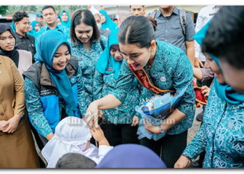 Kejar Ketercapaian ZeroDose di Sumut, Ketua PKK Kunjungi Dua Posyandu di Langkat